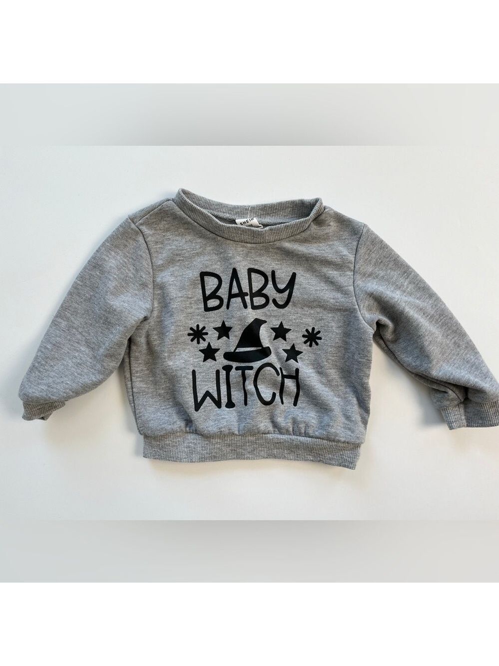 SHEIN Gray Baby Witch Sweater